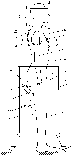 Surgical postoperative auxiliary exercise device