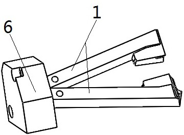 A demolding structure for core pulling at four angles on the side of an air outlet shell