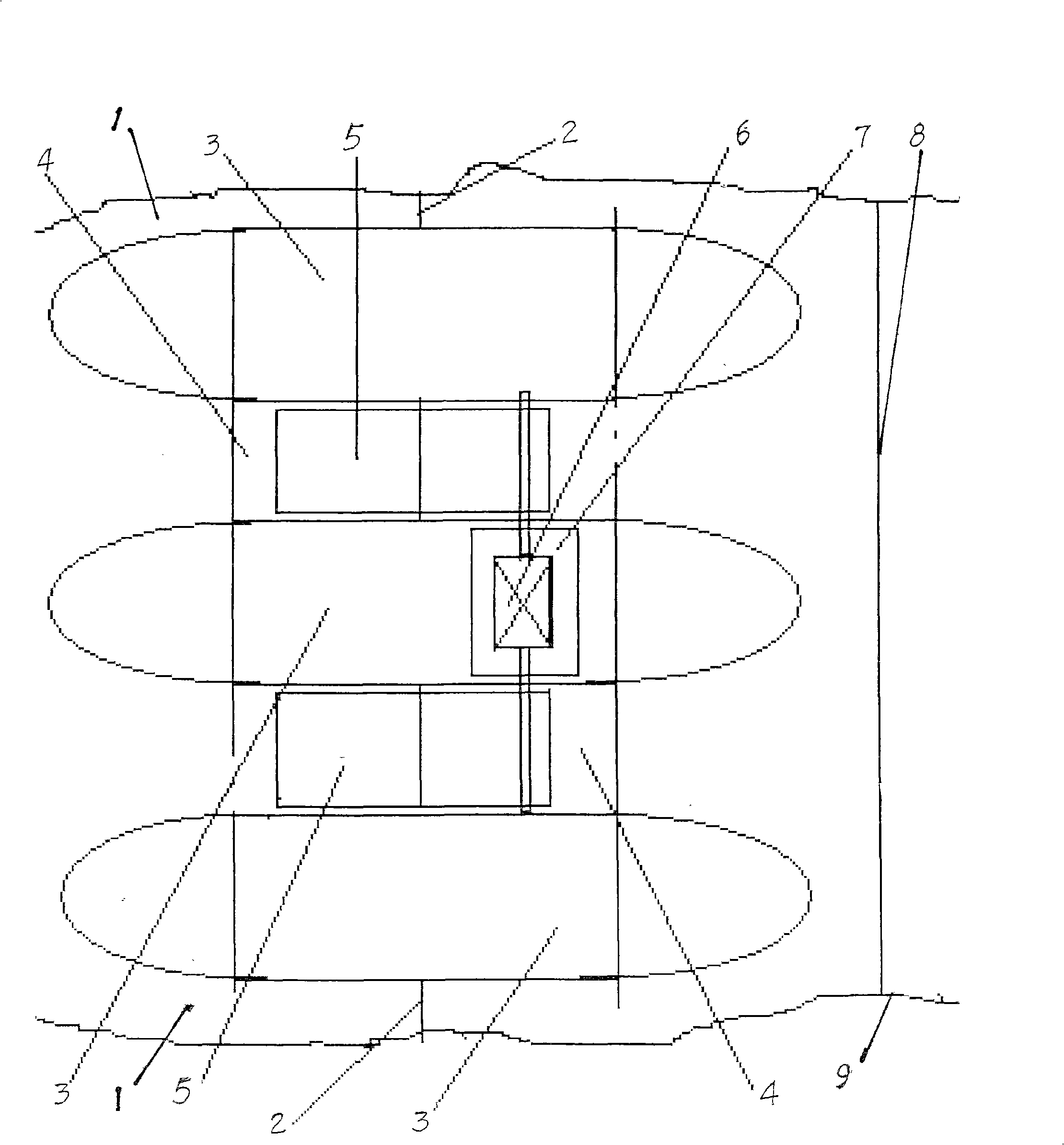 Device and method for generating electricity with sea water in coasts