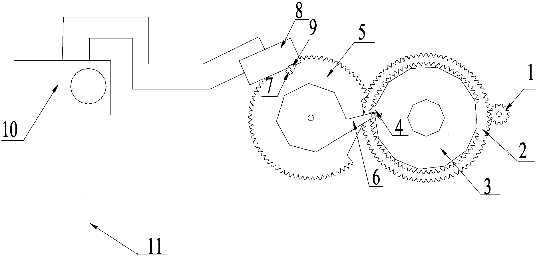 Pure flow trigger regenerative type valve control structure