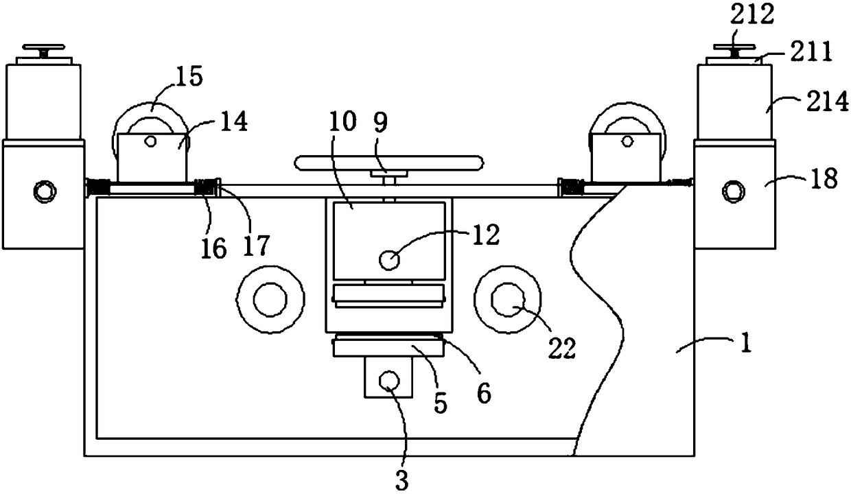 Full-breadth cloth supporting device of rapier jacquard loom