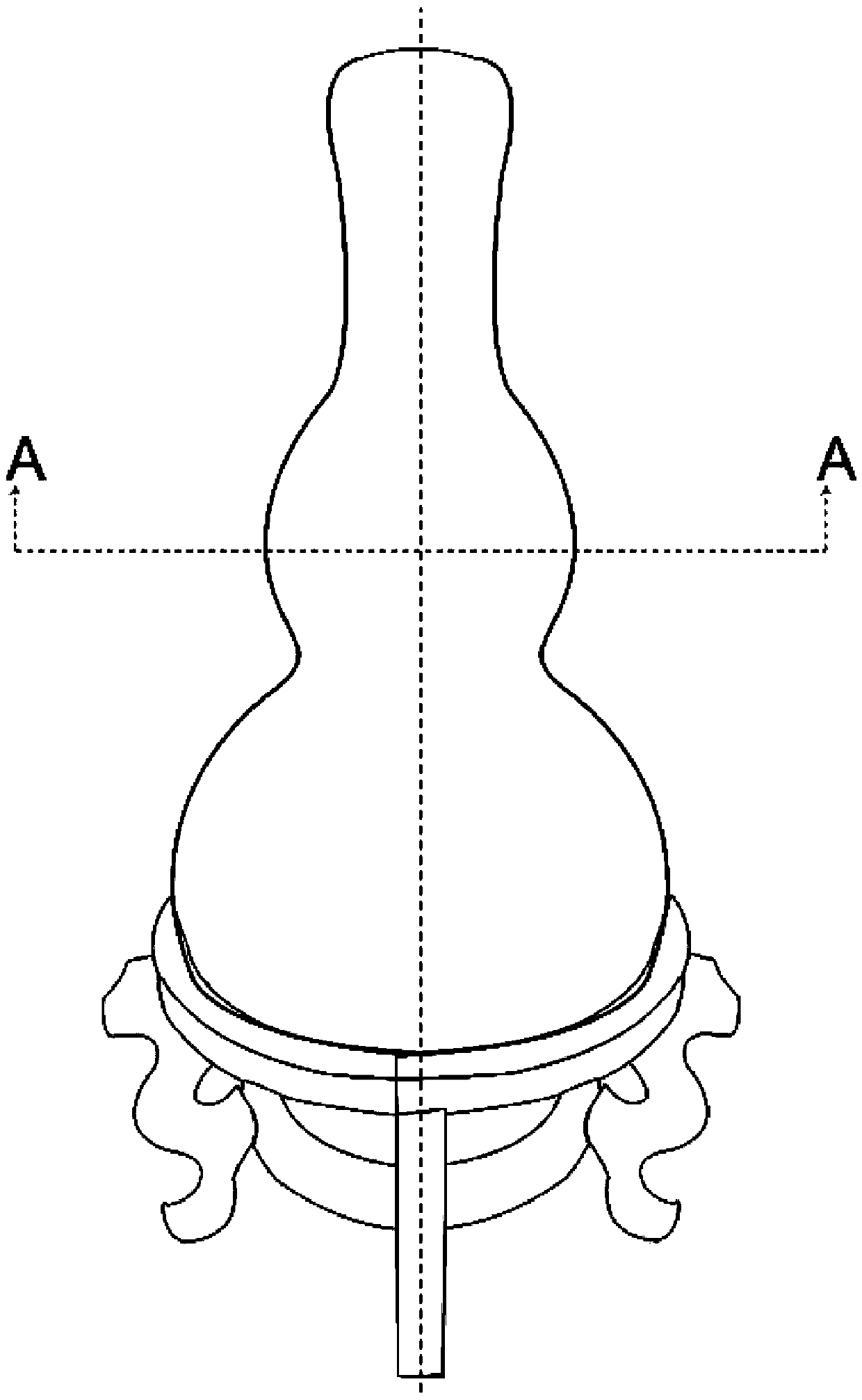 Cucurbit chicken and making method thereof