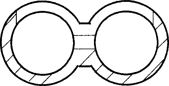 Micro-path parallel current heat-exchanger for transcritical Co2 circulation and mfg. method