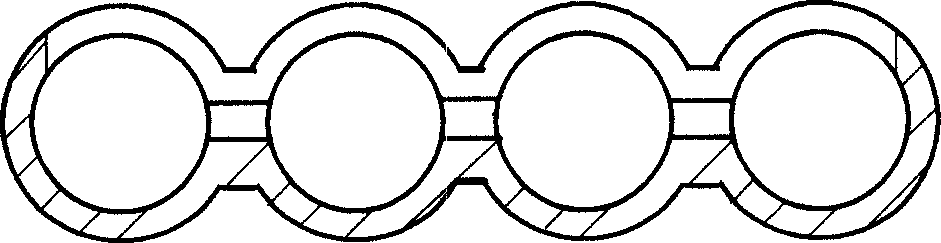 Micro-path parallel current heat-exchanger for transcritical Co2 circulation and mfg. method