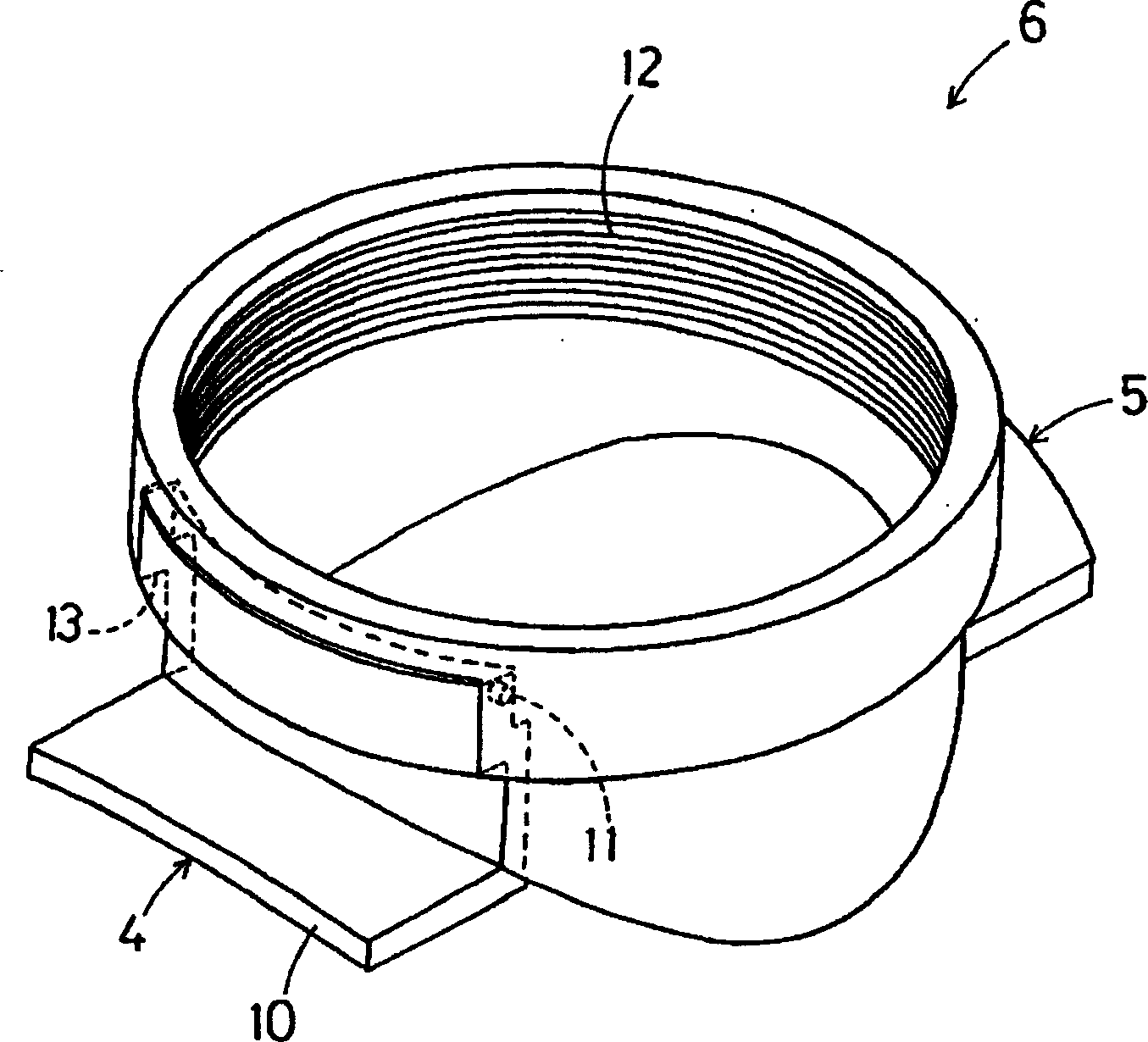 Connection branch pipe