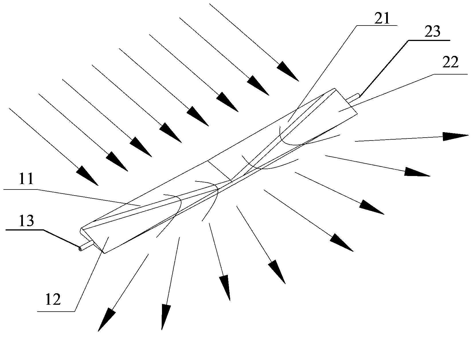 Air vane and air conditioner with same