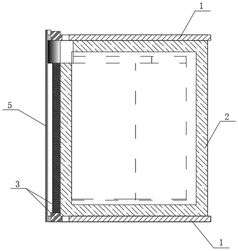 Cylindrical cabin section wallboard structure simulation static test device and method