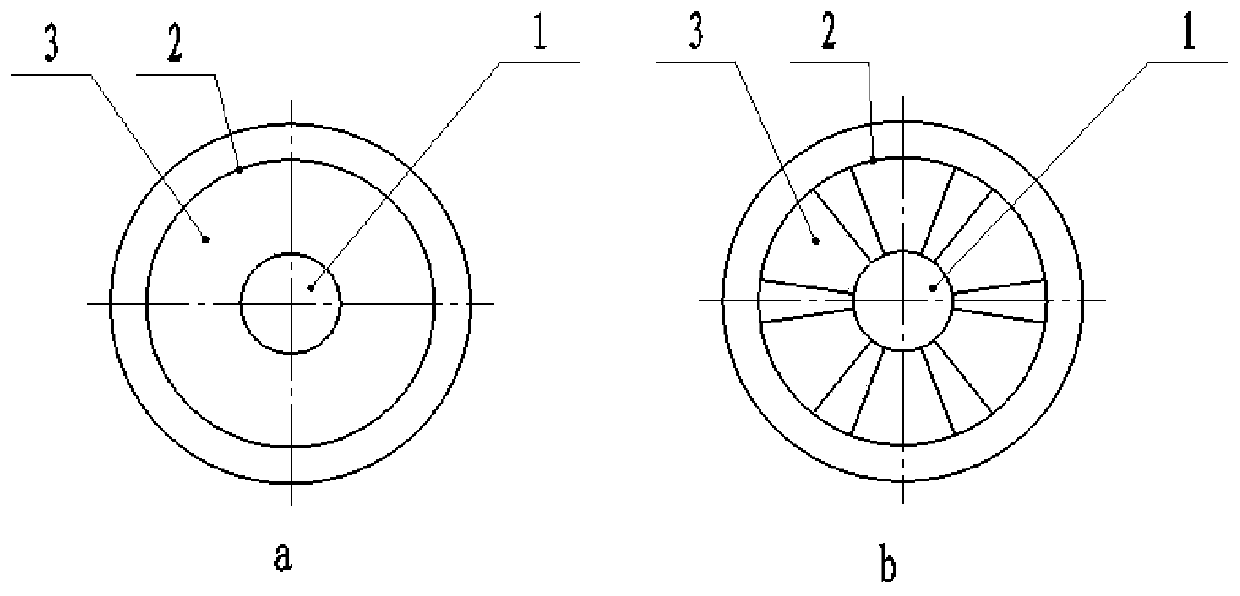 A centering non-contact axial force loading device and method