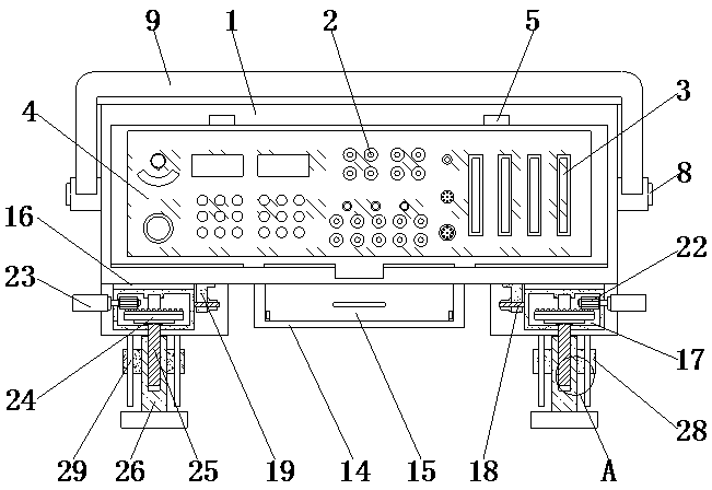 Integrated circuit test instrument with anti-blocking function