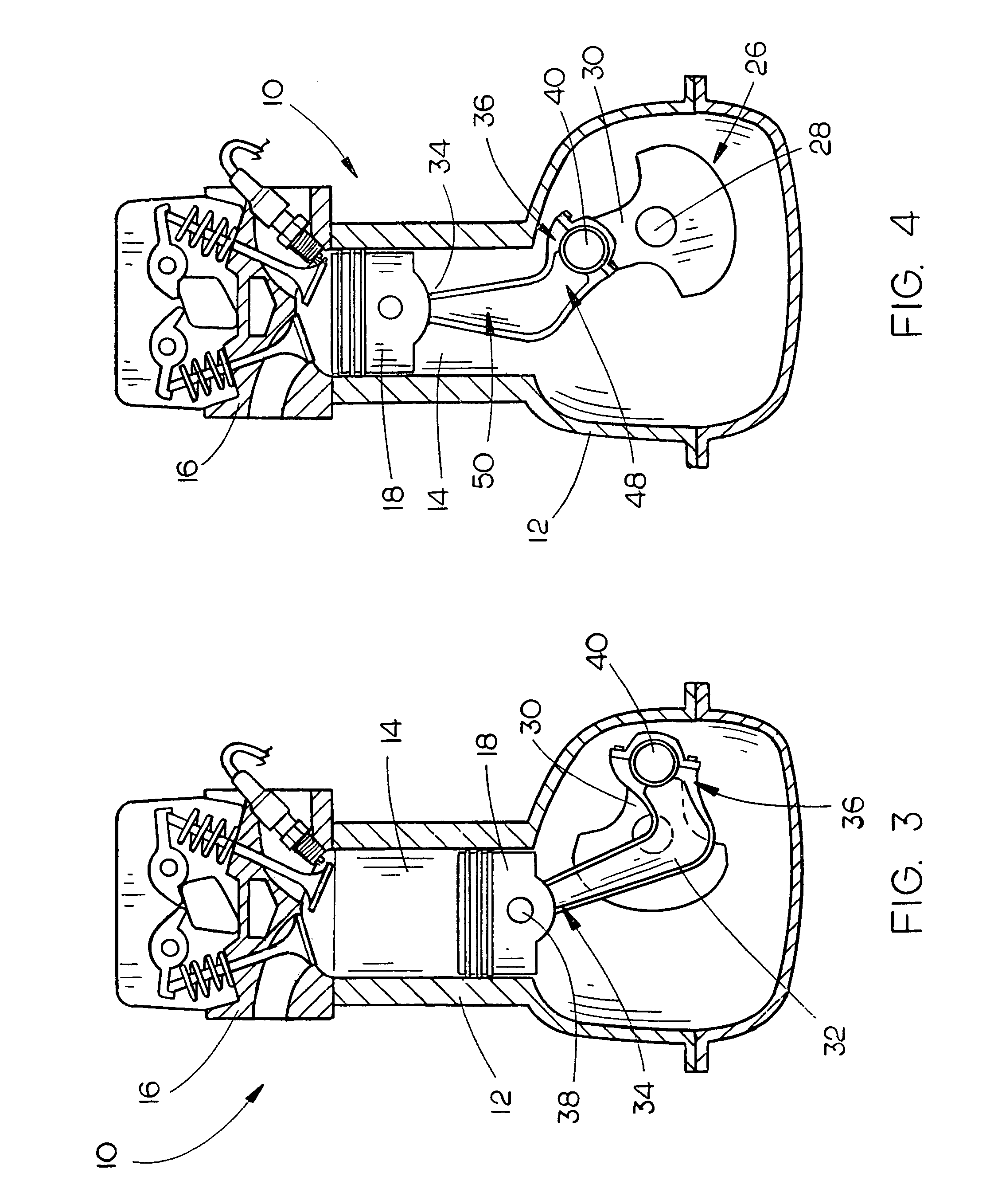 Connecting rod and crankshaft assembly for an engine