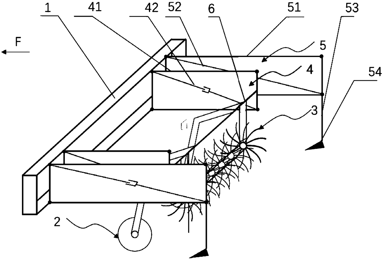 Deep scarification weeding machine monomer and deep scarification weeding machine