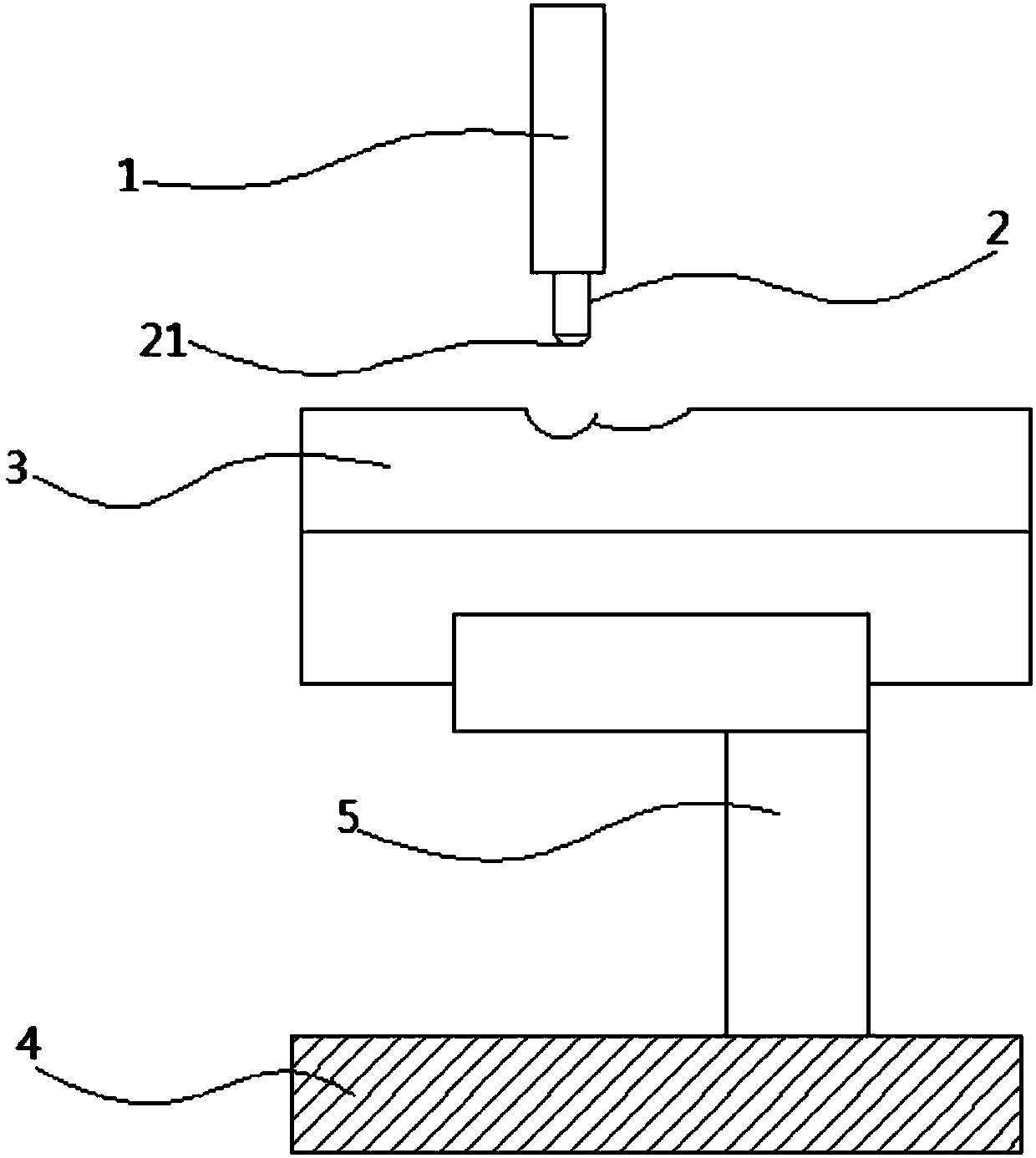 Metal button bending forming die