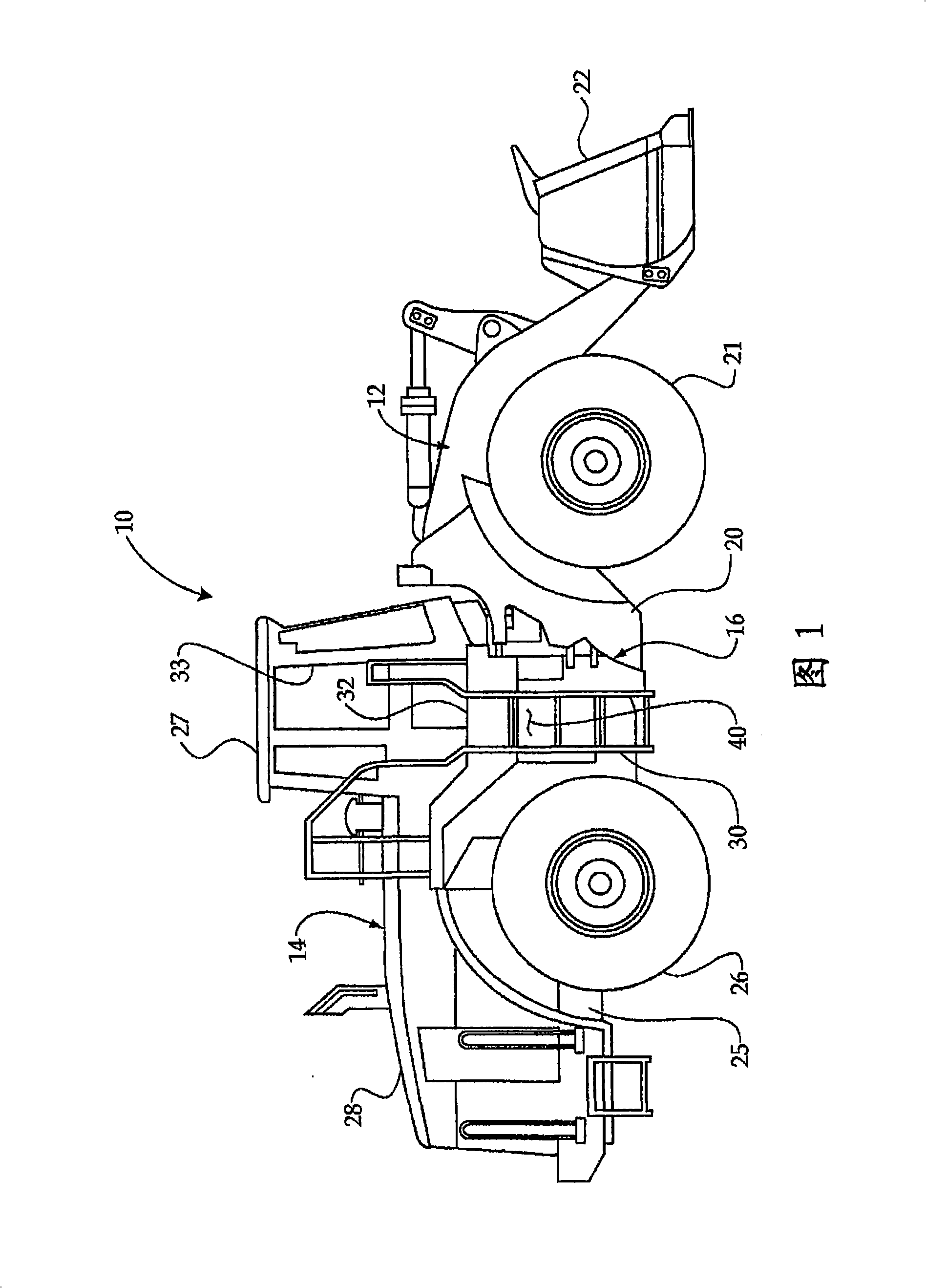 Work machine with electrical and hydraulic service centers