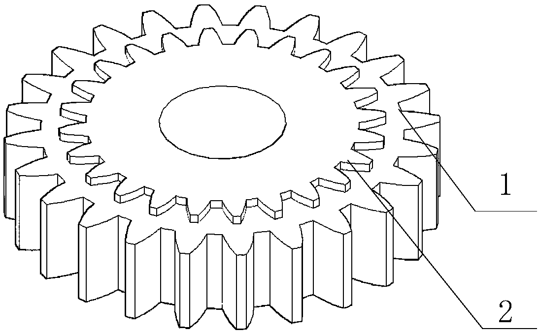 Composite structure enhanced dual-material powder forging part and preparation method thereof