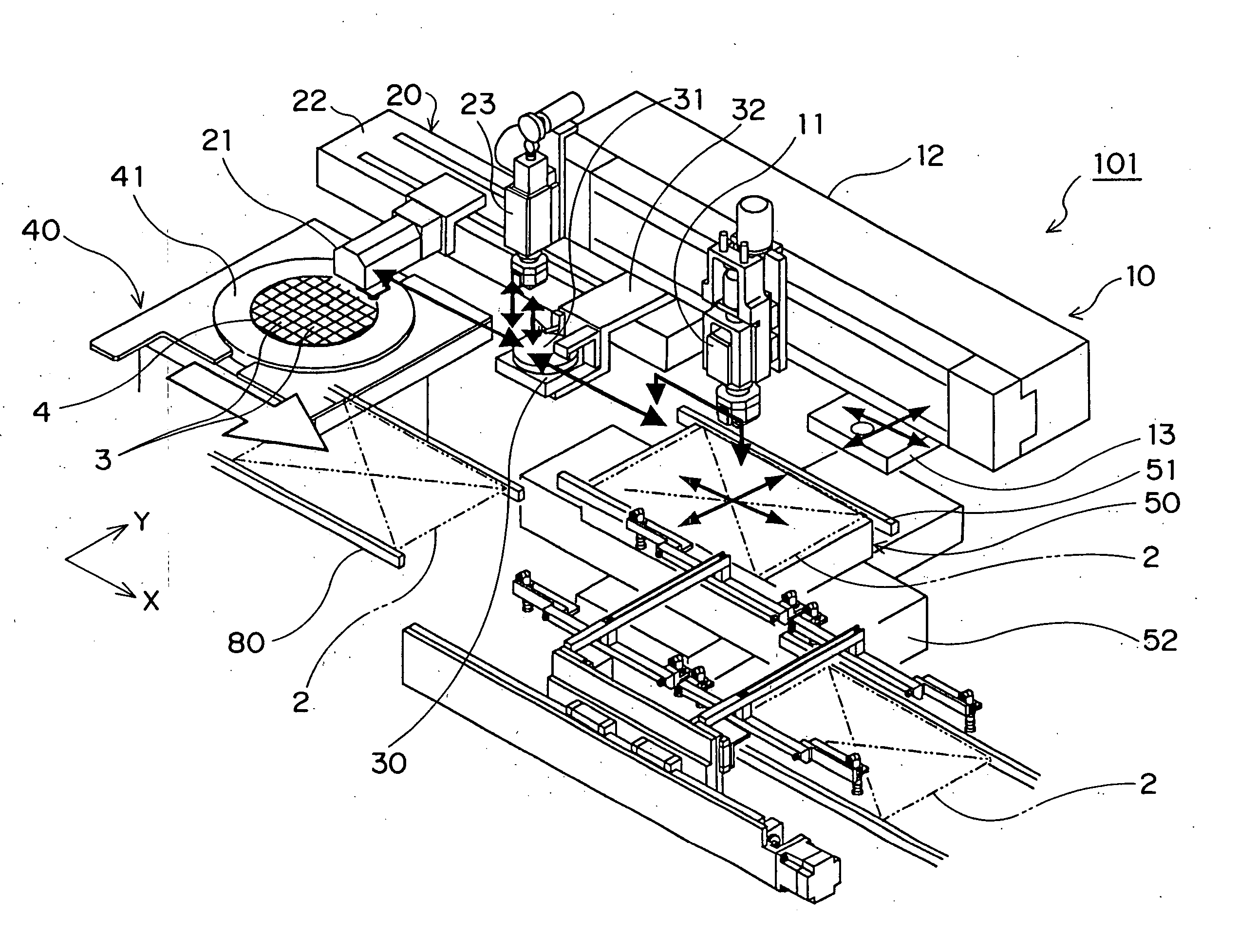 Parts packaging device and parts packaging method