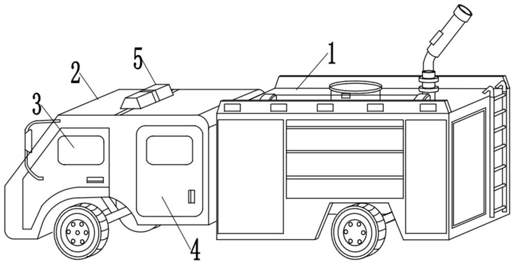 Intelligent electric fire-control wrecking truck