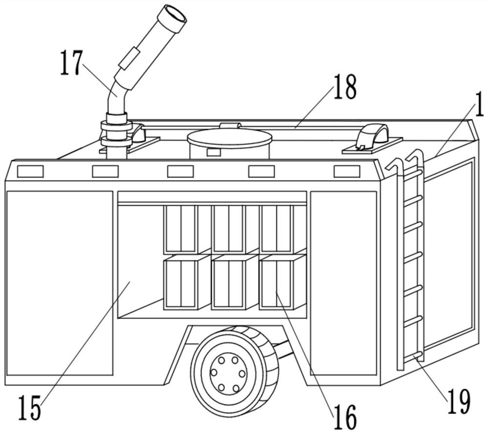 Intelligent electric fire-control wrecking truck