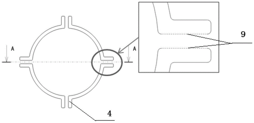 Protrusion collapse energy-absorbing structure