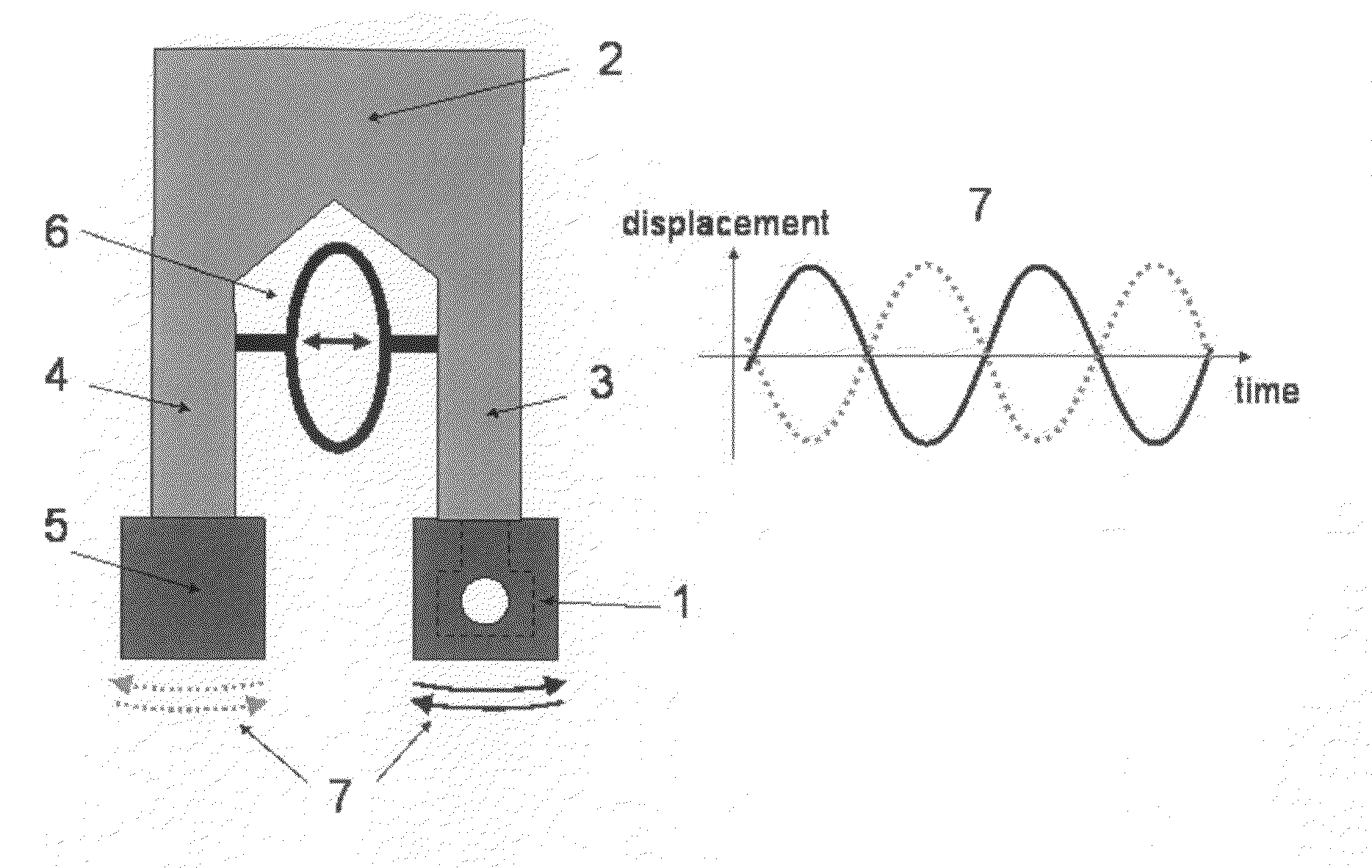 Balanced mechanical resonator for powder handling device