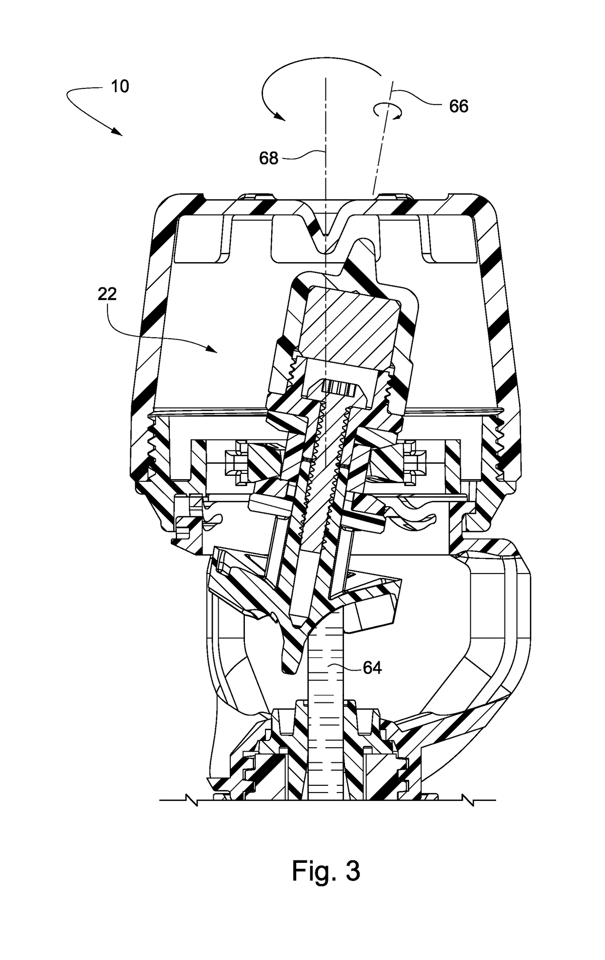 Rigid mount orbitor sprinkler