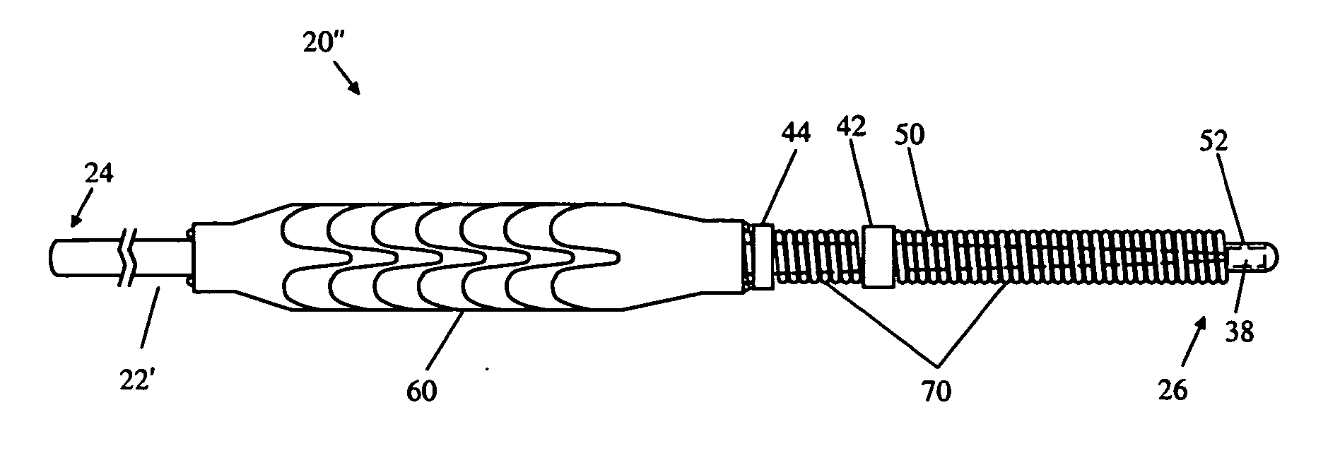 Stent delivery guide wire