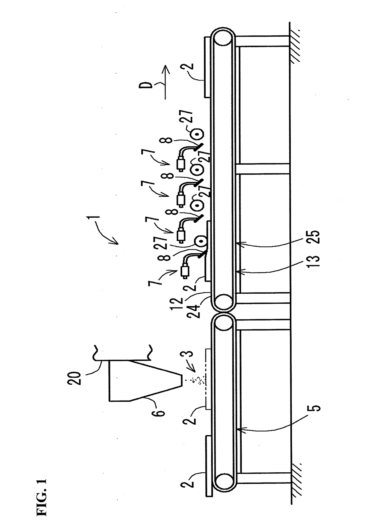 Particle impregnating device