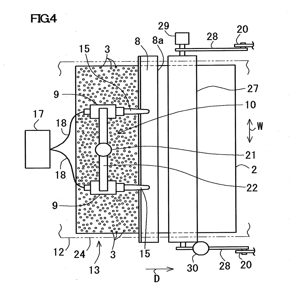 Particle impregnating device