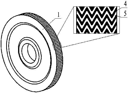 A kind of preparation method of electroplating superabrasive grinding wheel of discreet strengthened hub