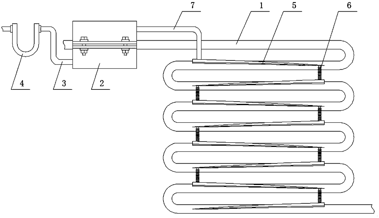 Condensate water reutilizing device for domestic air conditioner