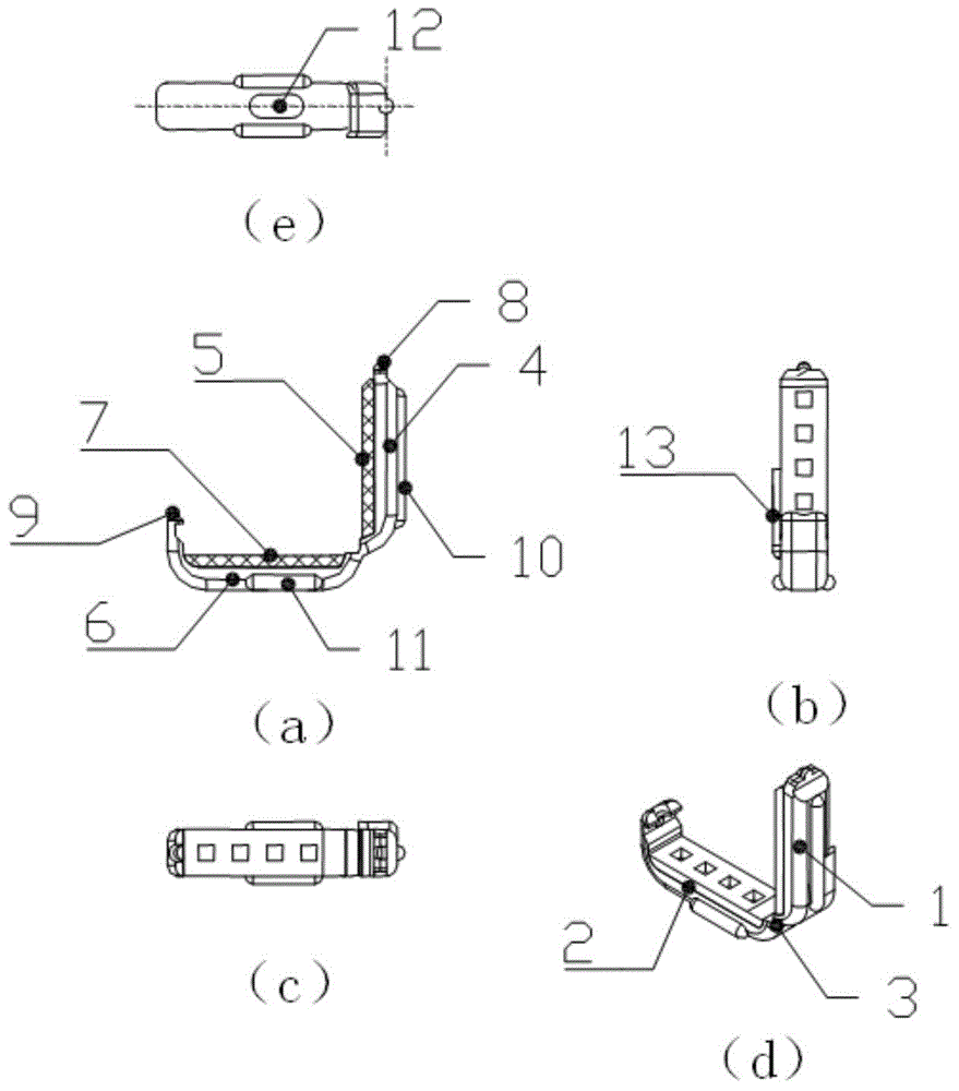 Continuous blood vessel clip