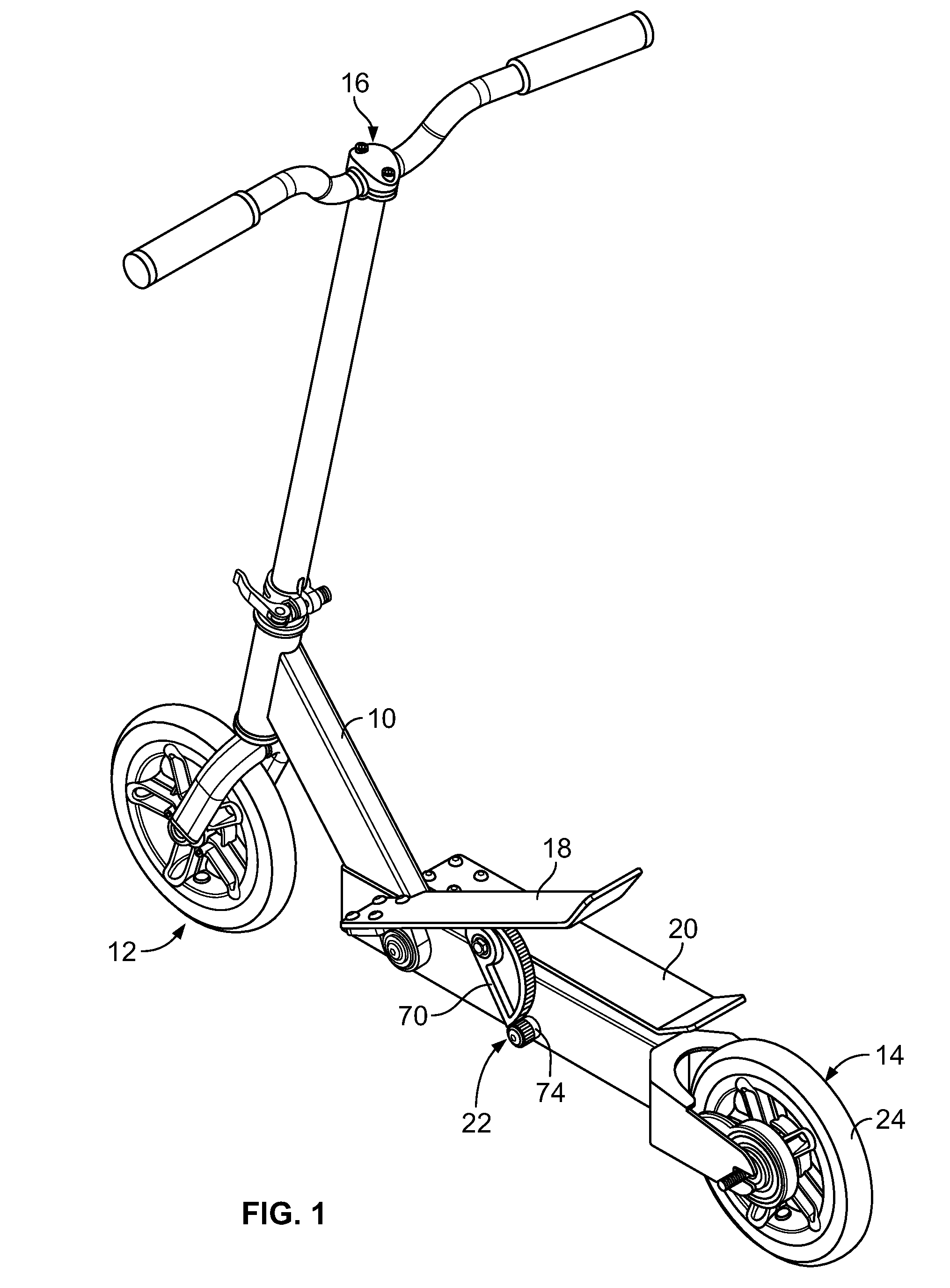 Non-motorized scooter