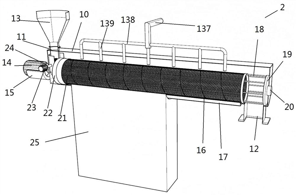 Instant tea soup extraction production line and use method thereof