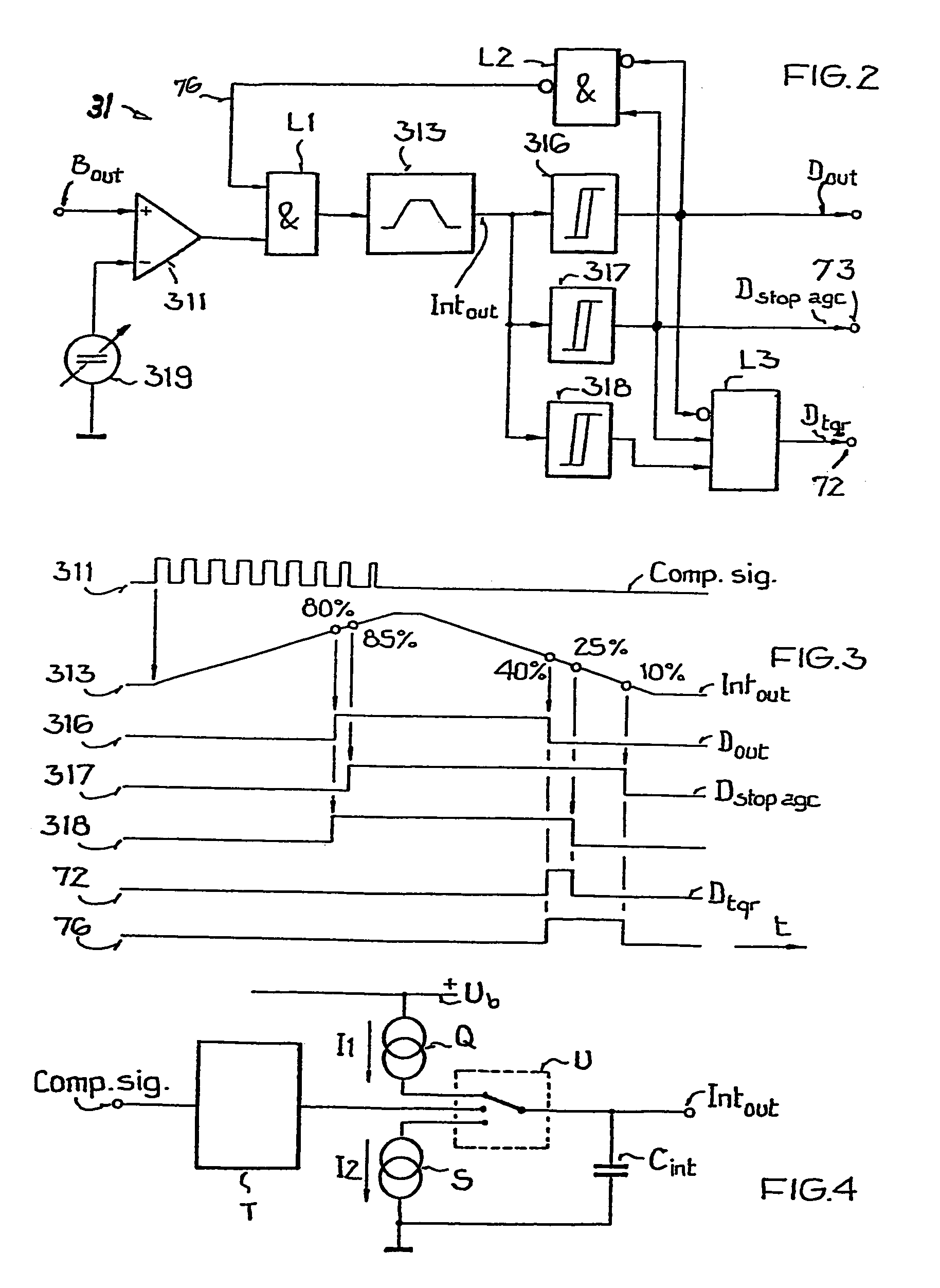 Method and arrangement for noise rejection in a receiver circuit