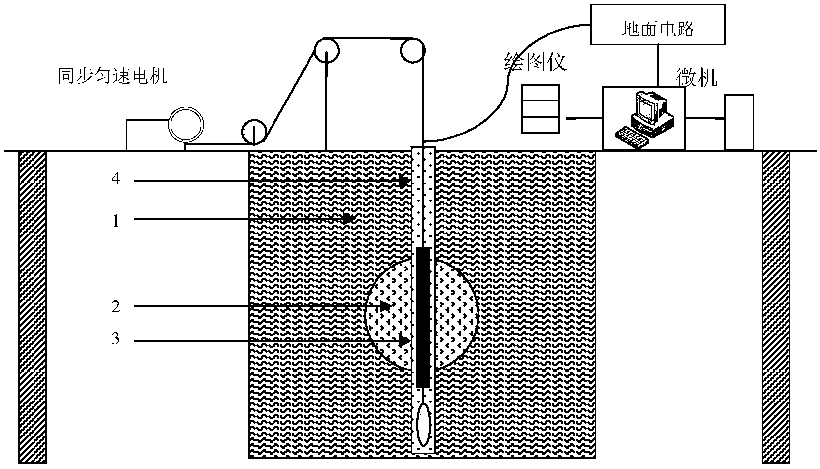 Scaling-down cavernous formation dual laterolog physical simulation device and experimental method