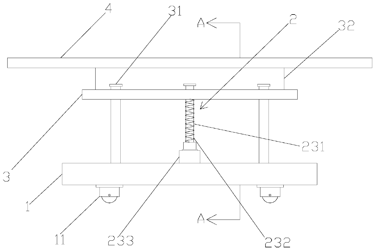 Clamp lifting supporting table