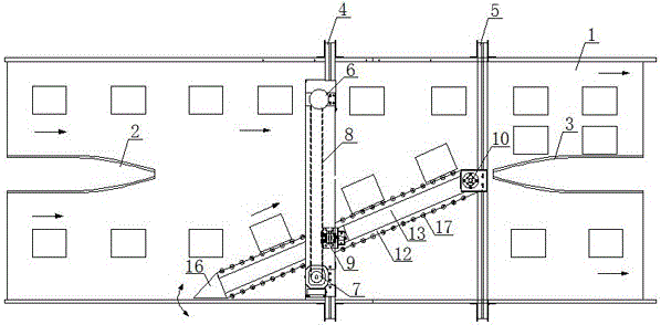 Automatic switchable box separation device