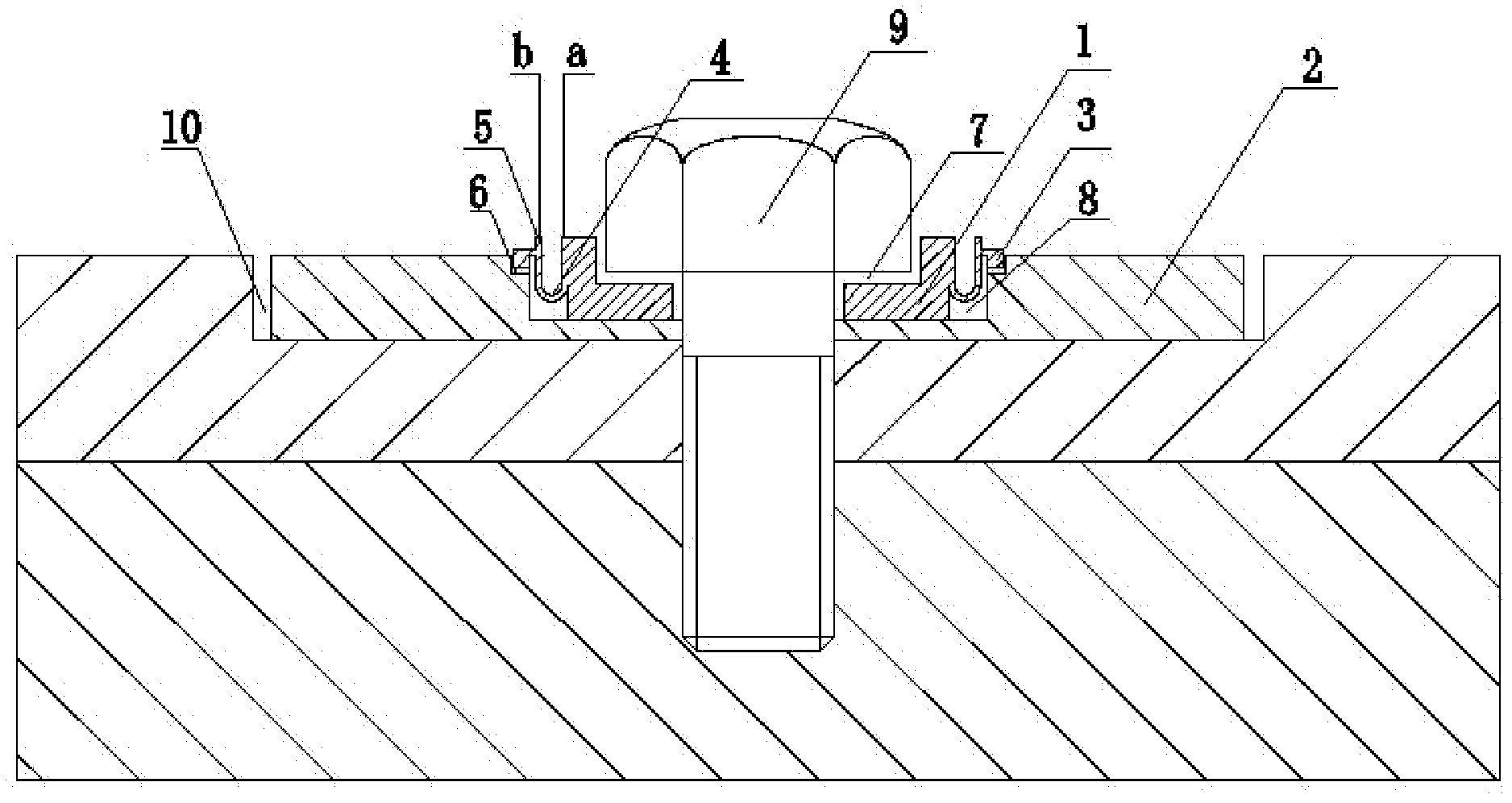 Detachable anti-loosing component for screws