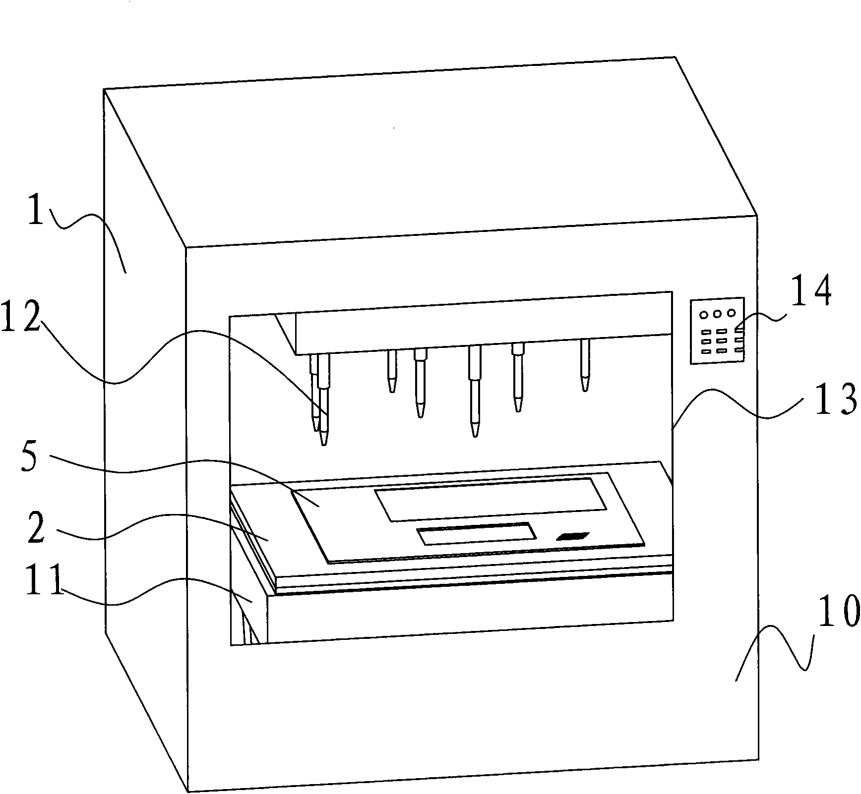 Electrochemical burring device and burring process thereof