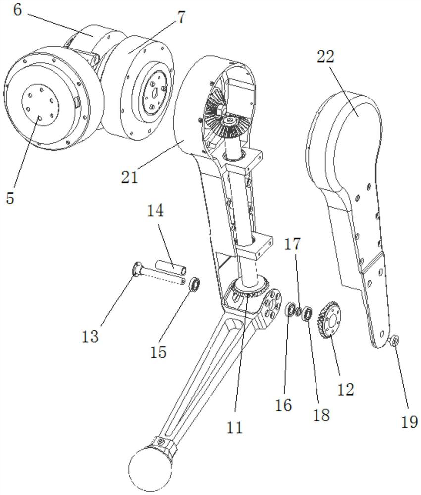 Leg mechanism of robot and quadruped robot