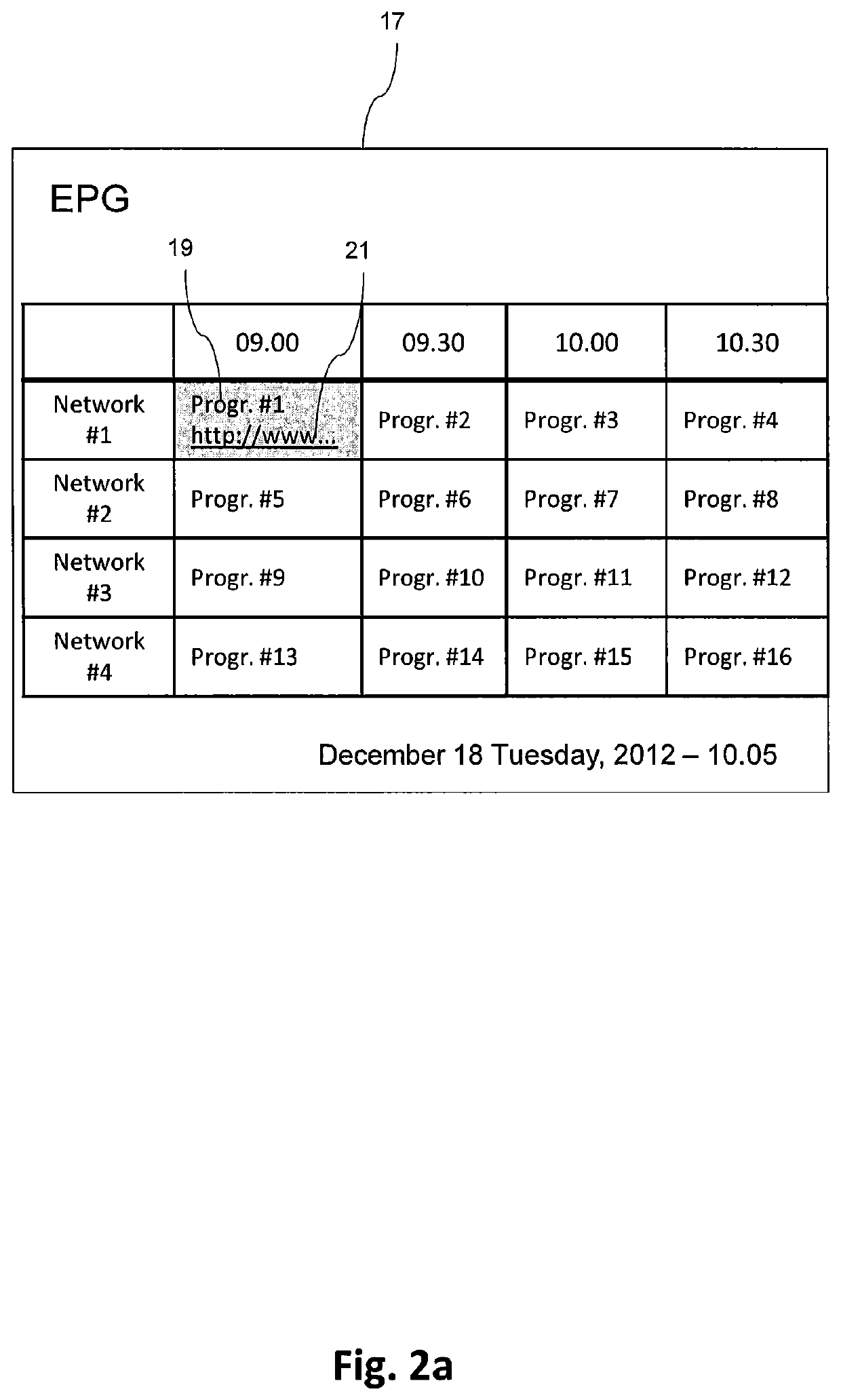 Method for selecting and displaying television programs transmitted through an internet network, and related apparatus and system