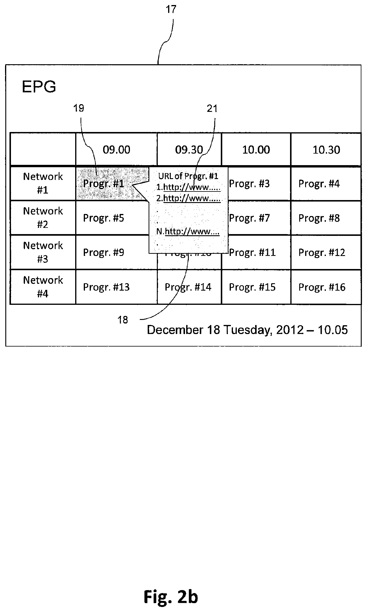 Method for selecting and displaying television programs transmitted through an internet network, and related apparatus and system