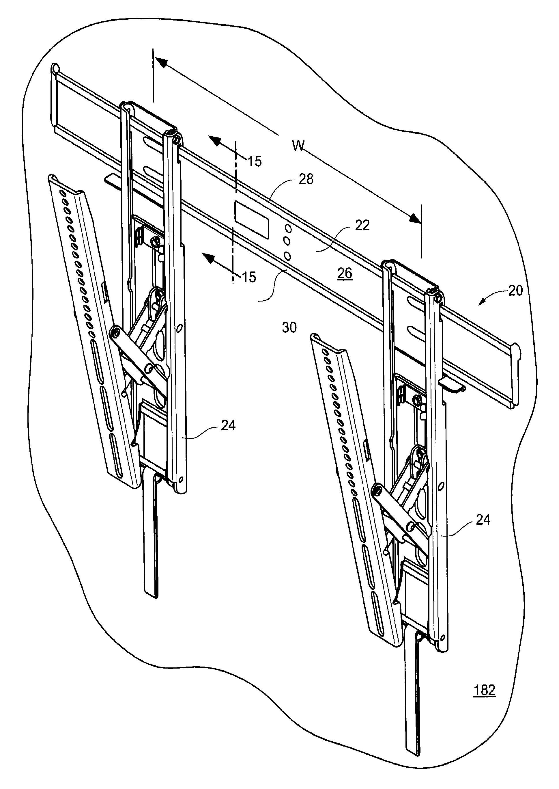 Low profile mount for flat panel electronic display