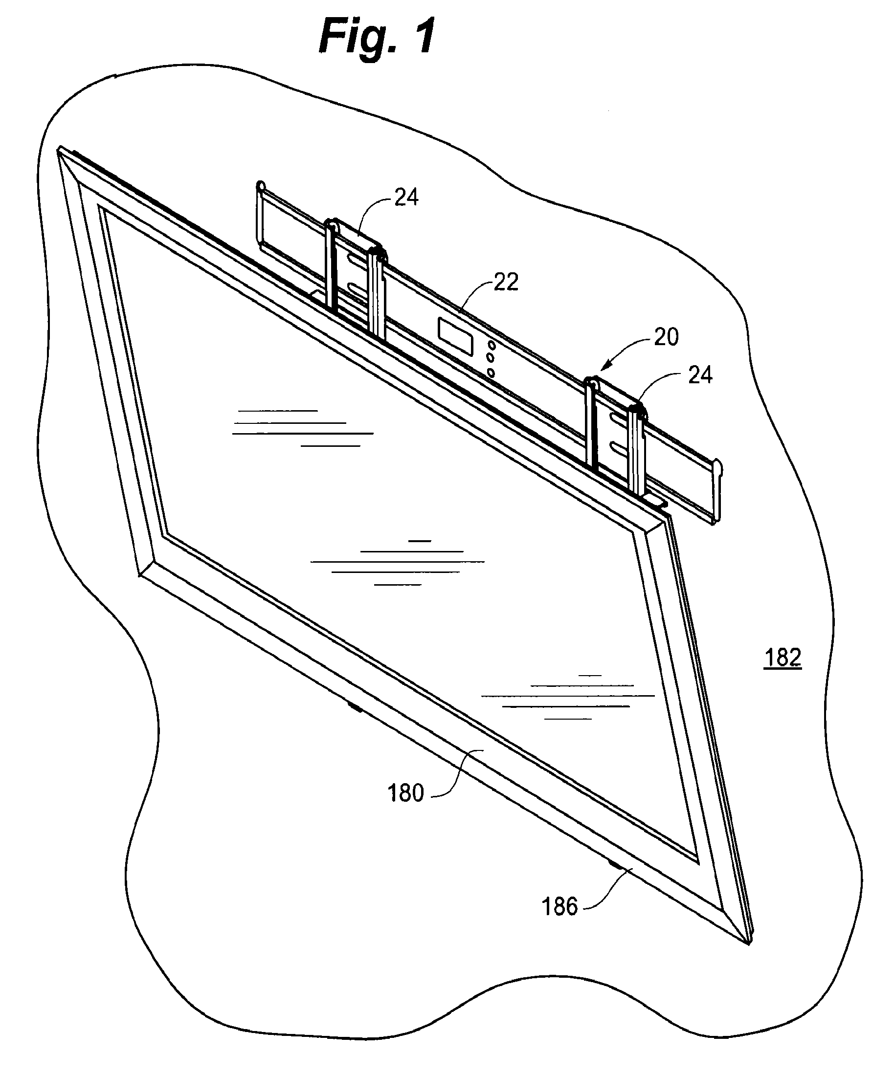 Low profile mount for flat panel electronic display