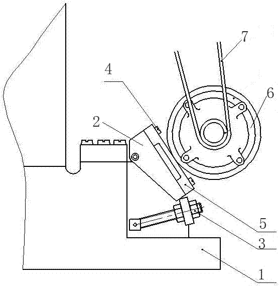 Swing frame mechanism of dynamic calibration equipment