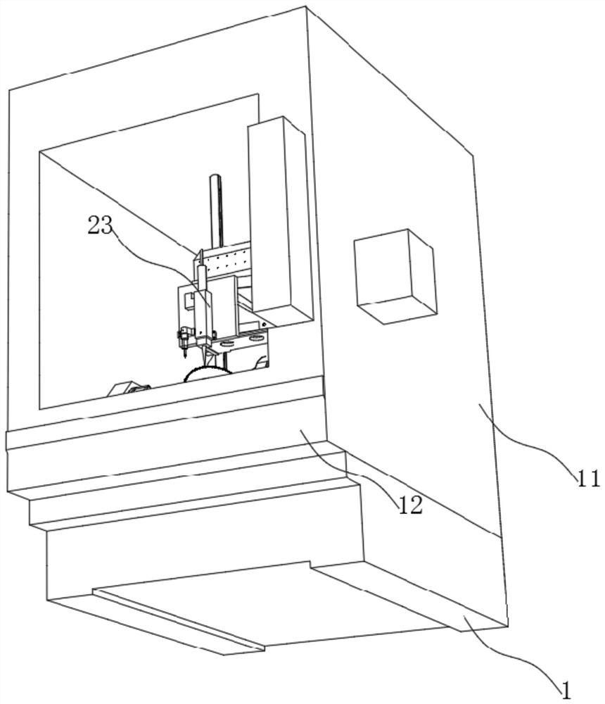 Five-axis laser machine for machining large-diameter diamond saw blade