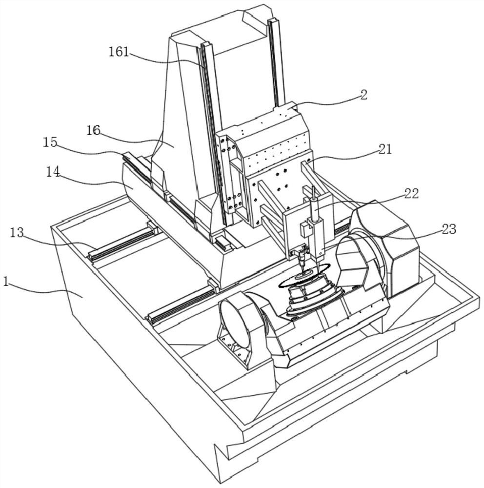 Five-axis laser machine for machining large-diameter diamond saw blade