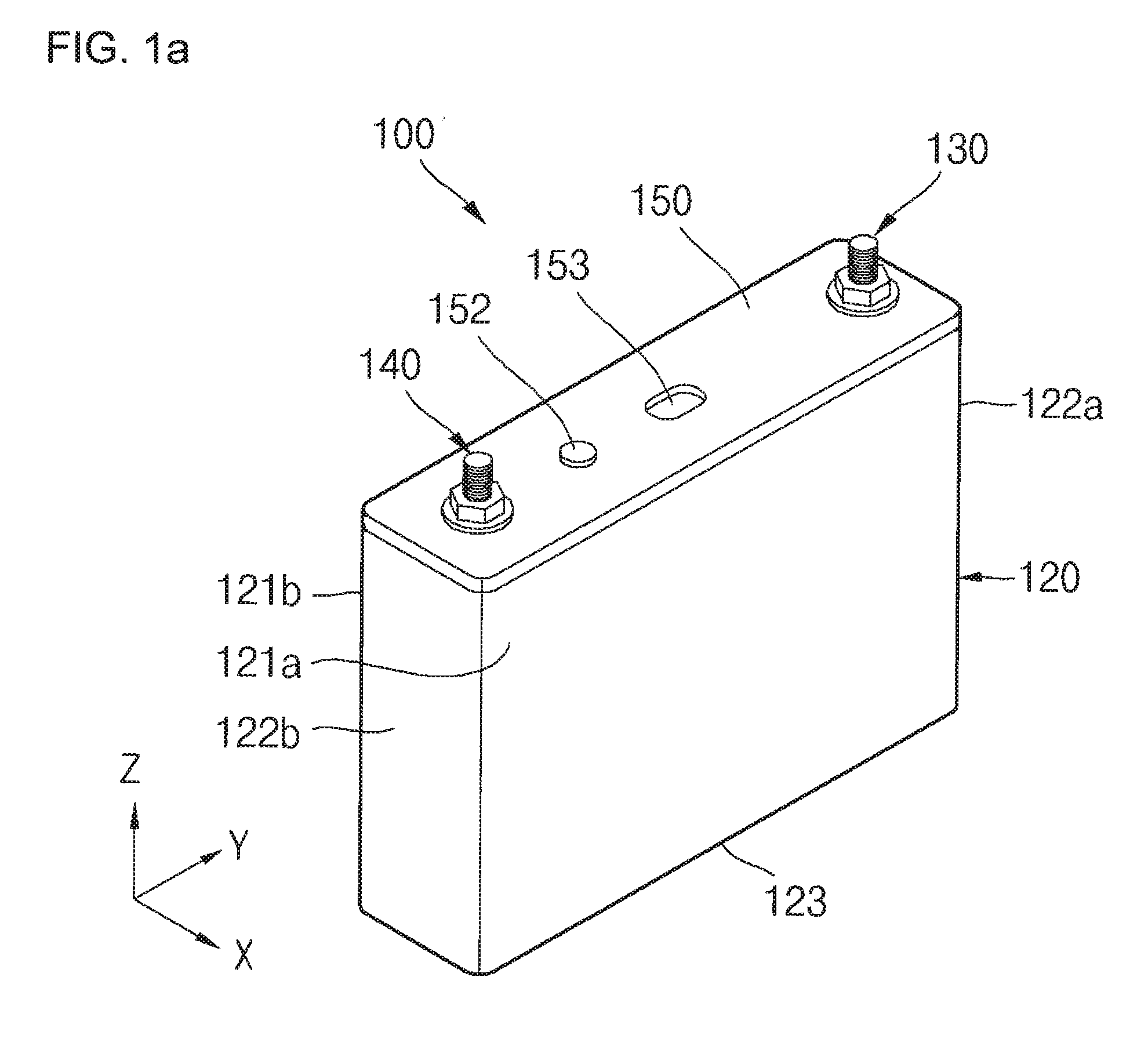 Rechargeable secondary battery having improved safety against puncture and collapse