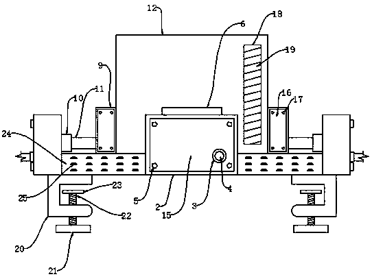 New energy automobile wire harness positioning and fixing device