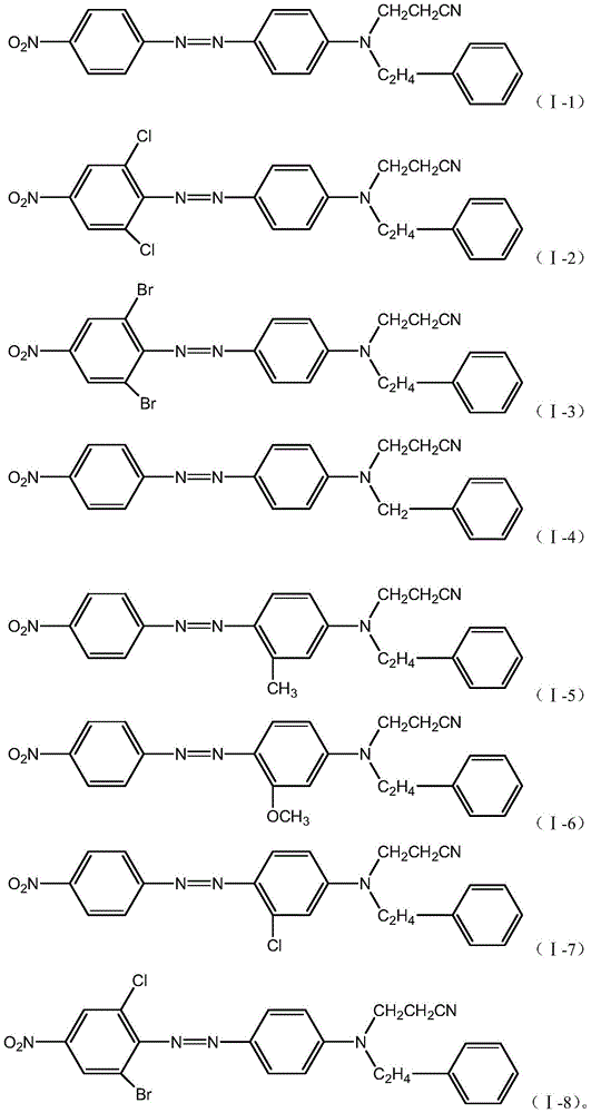 A kind of disperse yellow to orange dye composition