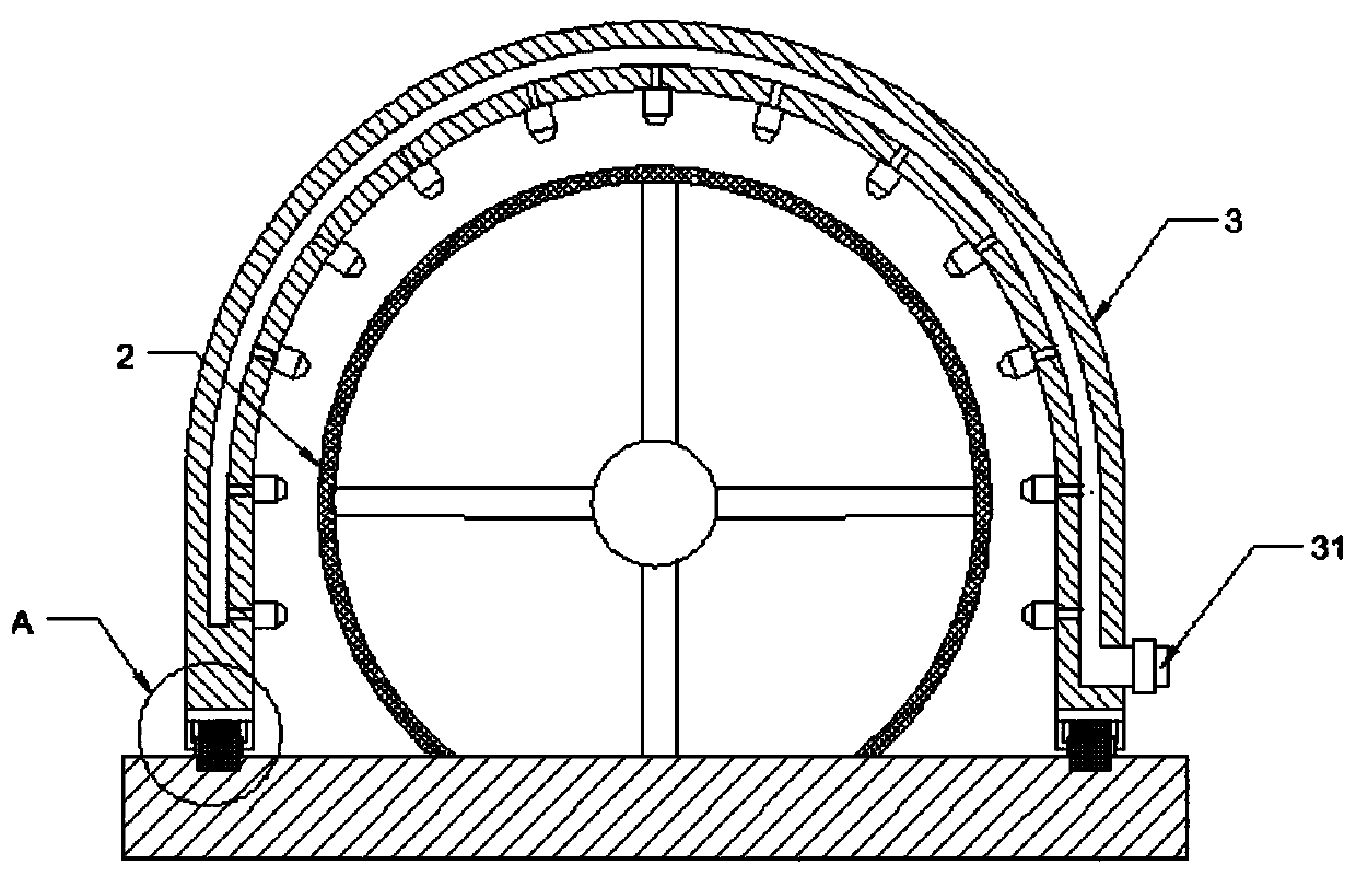 Gravel sorting device for engineering machinery